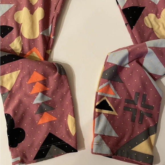 Disney Lularoe Legging (Size: One Size)  Minnie Mouse Athletic Tribal Print - Picture 2 of 6